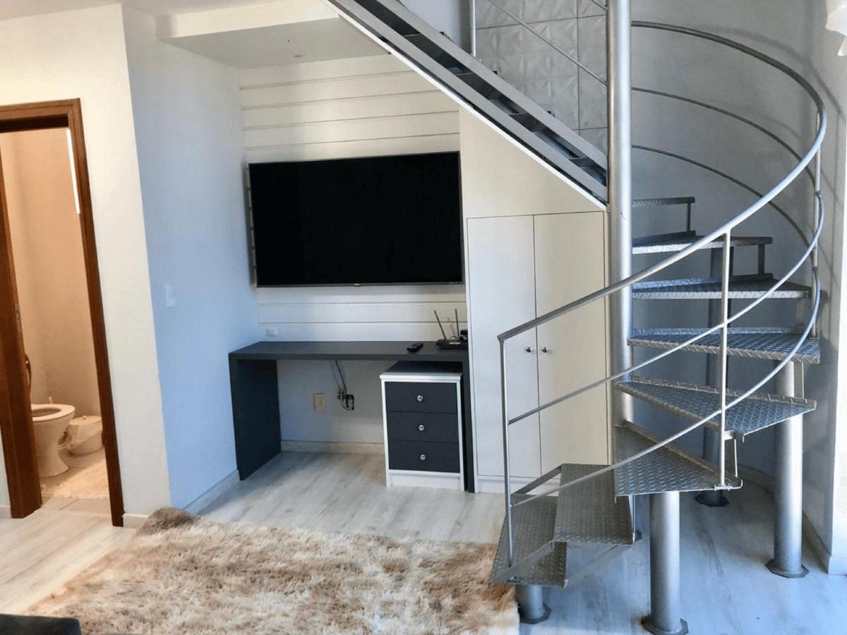 הוילה Jaraguá do Sul Saint Sebastian Flat 213 - Com Hidro! Ate 4 Pessoas, Duplex, No Centro מראה חיצוני תמונה